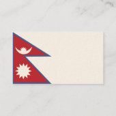 Nepal - Bedrijven Visitekaartje (Achterkant)