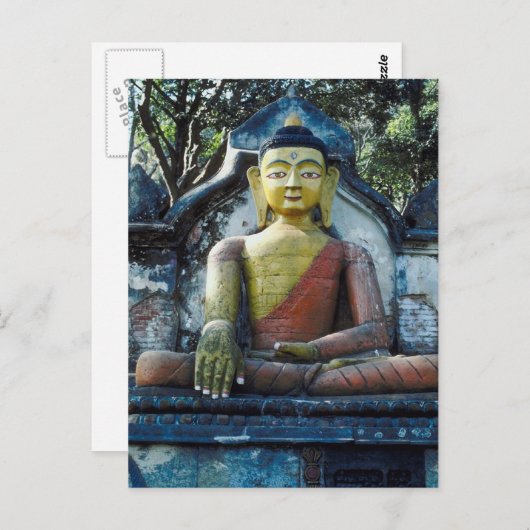 Nepal Boedha Briefkaart (Voorkant / Achterkant)