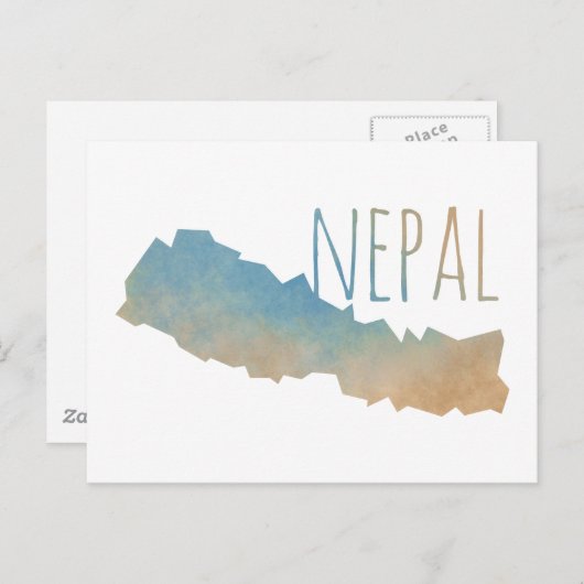 Nepal Briefkaart (Voorkant / Achterkant)