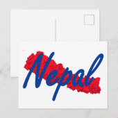 Nepal Briefkaart (Voorkant / Achterkant)