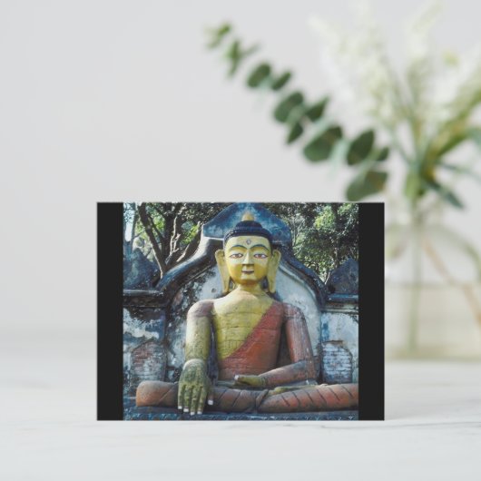 Nepal Buddha Briefkaart (Staand voorkant)