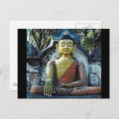 Nepal Buddha Briefkaart (Voorkant / Achterkant)