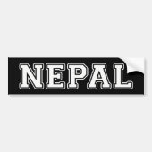 Nepal Bumpersticker (Voorkant)