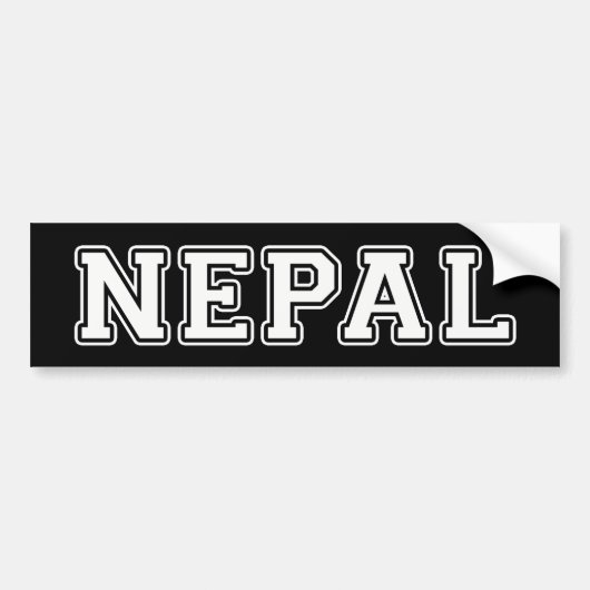 Nepal Bumpersticker (Voorkant)