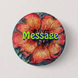 Nepal: Cinquefoil Flower Message Ronde Button 5,7 Cm