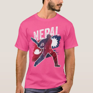 Nepal Cricket Jersey 2024 Nepalese vlag supporter  T-shirt