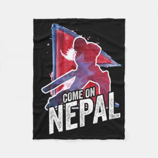 Nepal Cricket Jersey Nepali Flag Supporter Cricket Fleece Deken
