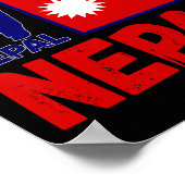 Nepal Cricket Truitje 1  Poster (Hoek)