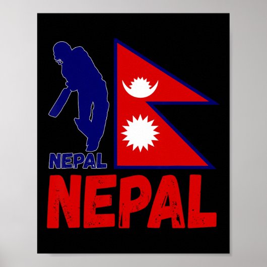 Nepal Cricket Truitje 1  Poster (Voorkant)