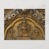 Nepal Deity Carving Briefkaart (Voorkant)