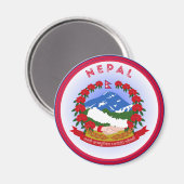 Nepal Erfgoed Embleem Magneet (Voorkant / Achterkant)