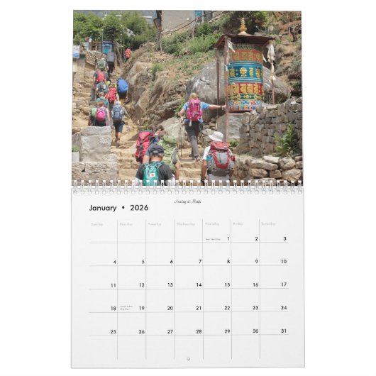Nepal: Everest Base Camp 2 Kalender (Jan 2026)