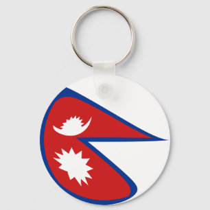 Nepal Fisheye Flag Sleutelhanger