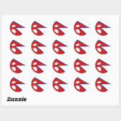 Nepal Fisheye Vlag Sticker (Vel)