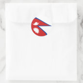 Nepal Fisheye Vlag Sticker (Tas)