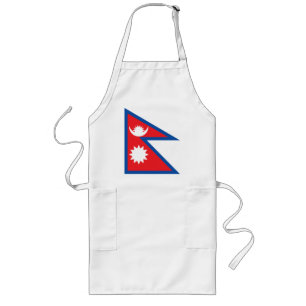 Nepal Flag Apron Lang Schort