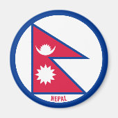 Nepal Flag Charming Patriotic Magneet (Voorkant)