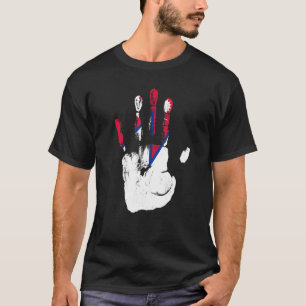 Nepal Flag Hand Mannen Vrouwen Kinder T-shirt