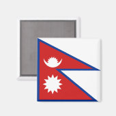 Nepal Flag Magnet (Voorkant / Achterkant)