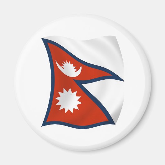 Nepal Flag Magnet (Voorkant)