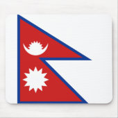 Nepal Flag Mousepad Muismat (Voorkant)