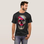 Nepal Flag Skull Nepalese Roots Proud Patriotic T-shirt (Voorkant volledig)