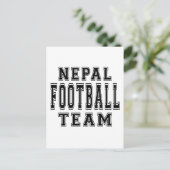 Nepal Football team Briefkaart (Staand voorkant)
