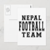 Nepal Football team Briefkaart (Voorkant / Achterkant)