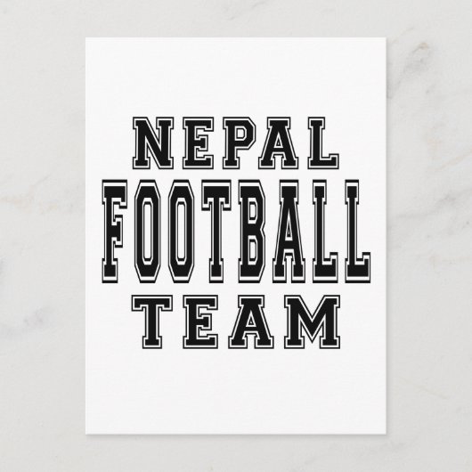Nepal Football team Briefkaart (Voorkant)