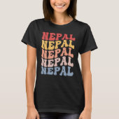 Nepal Groovy Retro Nepali T-shirt (Voorkant)