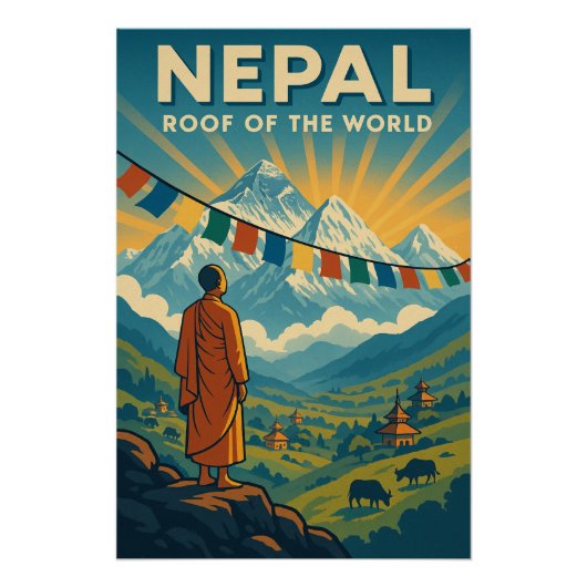Nepal – het dak van de wereld perfect poster (Voorkant)