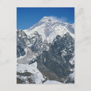 Nepal, Himalaya, uitzicht van de Mount Everest uit Briefkaart