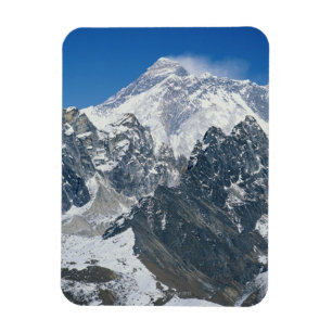 Nepal, Himalaya, uitzicht van de Mount Everest uit Magneet