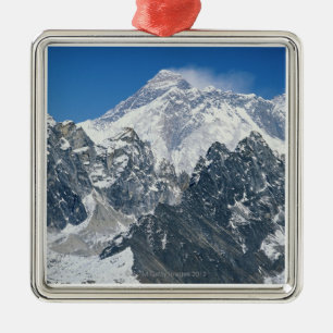 Nepal, Himalaya, uitzicht van de Mount Everest uit Metalen Ornament