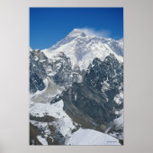 Nepal, Himalaya, uitzicht van de Mount Everest uit Poster (Voorkant)