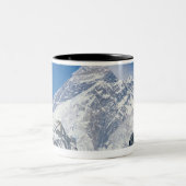 Nepal, Himalaya, uitzicht van de Mount Everest uit Tweekleurige Koffiemok (Center)