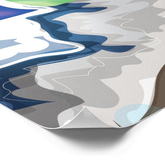 Nepal Himalayan Prayer Flags Travel poster (Hoek)