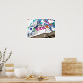 Nepal Himalayan Prayer Flags Travel poster (Keuken)