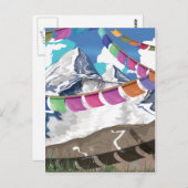 Nepal Himalayan Prayer Flags Travel poster Briefkaart (Voorkant / Achterkant)