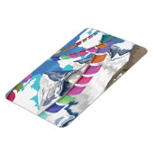 Nepal Himalayan Prayer Flags Travel poster Magneet (Linkerzijde)