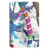 Nepal Himalayan Prayer Flags Travel poster Magneet (Verticaal)