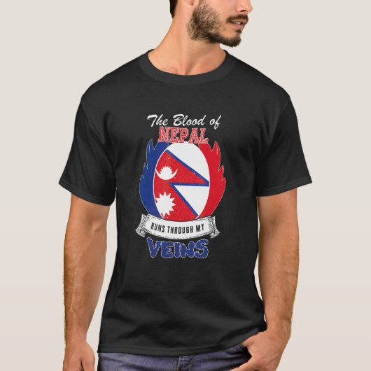 Nepal in mijn aderen t-shirt (Voorkant)