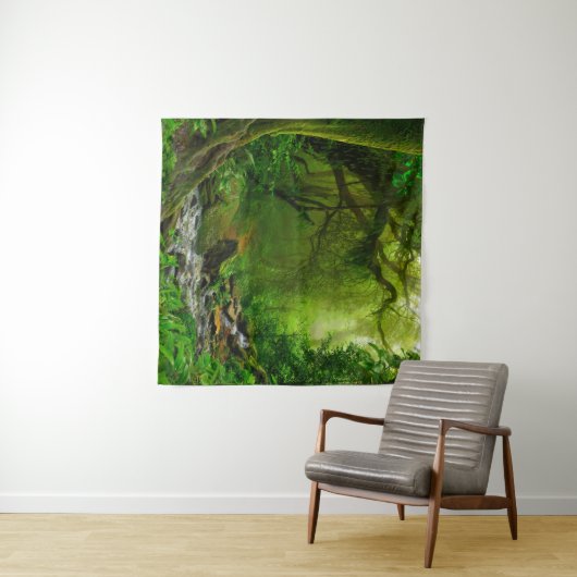 Nepal jungle with riverjungle,forest,ground,river, wandkleed (In Situ (horizontaal))