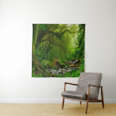 Nepal jungle with riverjungle,forest,ground,river, wandkleed (In situ)