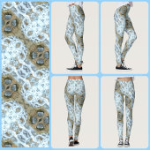 Nepal kant natuur geïnspireerd leggings