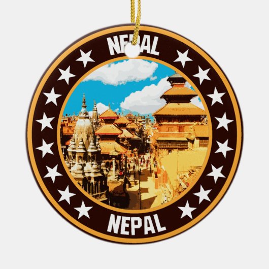 Nepal Keramisch Ornament (Voorkant)