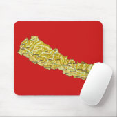 Nepal Map Mousepad Muismat (Met muis)