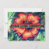 Nepal met cinquefoil bloedig Joyous Living Feestdagenkaart (Voorkant)
