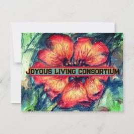 Nepal met cinquefoil bloedig Joyous Living Feestdagenkaart