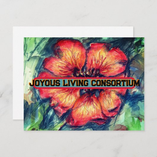 Nepal met cinquefoil bloedig Joyous Living Feestdagenkaart (Voorkant / Achterkant)